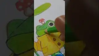 Frog #ytshorts #shorts #mysecretartgallery #cutefrogdrawing
