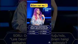 Doğru cevabı bilen &ccedil;ok az !