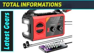 Best Emergency Radio? 20000mAh Hand Crank Solar Radio
