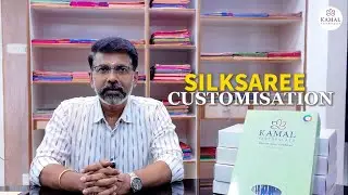Royal Blue Soft Silk Saree | Canada Leaf Motif | Customized Wedding Wear #customizedsoftsilksaree