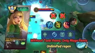 First Time USE Floryn IN Ranked | BEST Build Support Without Tank Items | Unlimited Heals | MLBB