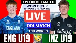eng u19 vs nz u19 live। cricket highlights 2026