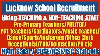 Apply Today‼️High Salary Teaching Jobs #vacancy #lucknow #applynow 