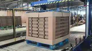 MOSCA SoniXs KCK-121 - Fully Automatic Pallet Packing Press (Corrugated Industry)