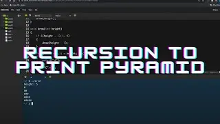 Using Recursion To Print Left Aligned Pyramid (CS50 Mario)