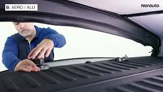 Coffre de toit pliant NORAUTO Bermude Flex en tissu gris 340L disponible sur Norauto.fr