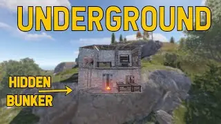 Easy Rust Underground Hidden Bunker Base || Solo / Duo