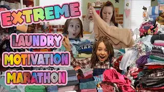 EXTREME ULTIMATE EXTRA LARGE LAUNDRY MOTIVATION MARATHON #6! | LARGE FAMILY WEEKLY LAUNDRY ROUTINE!💗