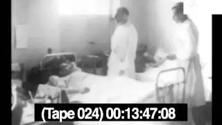 1940s Hospital, Doctors and Nurse Make Rounds in Ward, Archive Footage