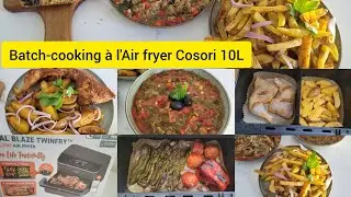 6 Idées recettes faciles à l'Air Fryer Cosori 10L / Batch-cooking special maman débordée