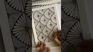 Easy Zentangle Pattern #artshorts #zentangleart #relaxingart #calming #arttherapy #stressrelief #art