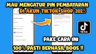 cara mengatur pin pembayaran di tiktok shop | cara bikin pin pembayaran di tiktok shop