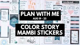 Planner Life: Aug 19 - 25 Plan With Me (Color Story Stickers)