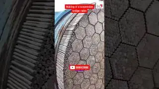 Fabrication d'un c&acirc;ble de pont suspendu, Pont suspendu &agrave; c&acirc;bles