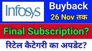 infosys buyback फाइनल सब्सक्रिप्शन?  infosys buyback, infosys share latest news today, infosys
