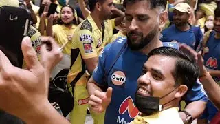 Dubai IPL cricket 🏏 match between Chennai Super king and Th8 hotel staff.