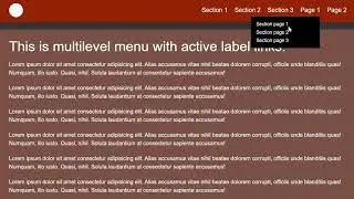 Responsive Hamburger Navigation With Submenus.