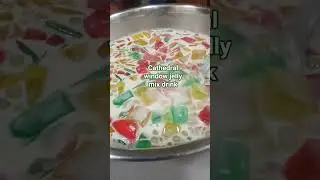 Cathedral window Sago jelly mix drinks #delicious #food #drinks #yutubeshorts #foodlovers #shorts