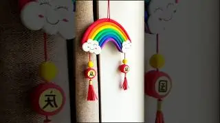 Rainbow wall hanging
