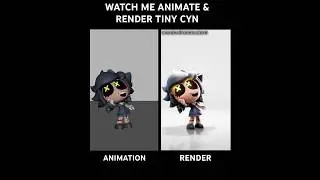 Murder Drones Cyn Animation & Render Behind the Scenes #glitchproductions #murderdrones