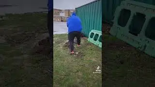 Which dance Bobby is doing? 🤣 #container #haulage #rain #truck #work #uk #work #english #funny