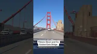 Filmore Street and the Golden Gate Bridge, San Francisco