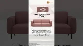 Stella 3-Seater Sofa in Blush Pink &ndash; Elegant Comfort for Any Space