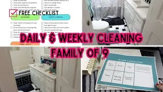 🏠 Busy Mom's Daily Tidy & Weekly Cleaning Routine | 2023 Clean With Me