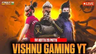 VISHNU  GAMING   1v1 kottu 20rspattu 1/4 lo mas reactions guild test road to 2k 🫶