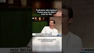 Podcaster who backed Trump says he didn't vote for this