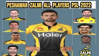Peshawar zalmi Squad For PSL 7 | PSL 2022 | PSL Replacements