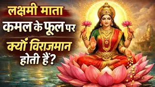 लक्ष्मी माता कमल के फूल पर क्यों विराजमान होती हैं? 🌸 | यह रहस्य जानकर चौंक जाएंगे | Laxmi Mata 