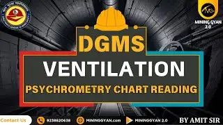 DGMS FMC SMC || Mine Ventilation || Psychrometry Chart Reading By Amit Sir
