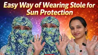 5 different methods of wearing Stole or Duppata #summer #trending #duppta #vlog 