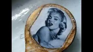 SZCZOTKA DECOUPAGE RETRO VINTAGE MARYLIN MONROE  TUTORIAL KURS step by step tutorial decorating