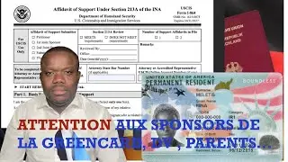 ATTENTION !!! SI VOUS SPONSORISEZ AFFIDAVIT I-864A POUR GREEN CARD. TRUMP PASSE A L' ACTION.