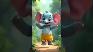 Dancing Elephant Brothers 🐘💃 | Pyare Hathi Dance | Kids Shorts