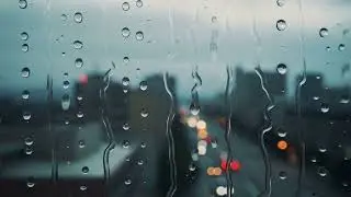 City Rain on Window | Cozy Relaxing Background Video for Families & Calm Spaces