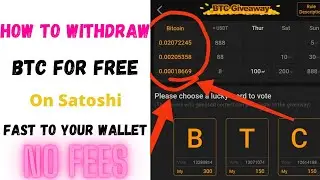 How to withdraw BTC free on Satoshi &bull; Life payment proof
