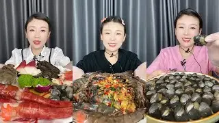 【Mukbang】Seafood platter+Thdasuanai shrimp+mud snails🦞🐙🦀🦐🌶🍋da'suan#Seafood#asmr#yummy