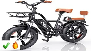 Электровелосипед Ridstar 2-местный для взрослых, 1500 л, 1000 Вт, 30 миль/ч, 30/70 миль, 48 В, 15...