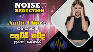 How to Reduce Background NOISE from a audio clip