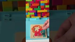 Lion puzzle #toys #earlychildhoodeducation #kids #сложувалка #лав #бои #македонија