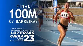 Lays Cristina vence a final dos 100m com Barreiras | Campeonato Brasileiro Loterias Caixa SUB-23