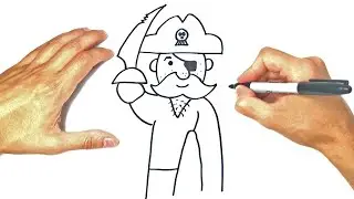 Cómo dibujar un Pirata | Dibujo de Pirata