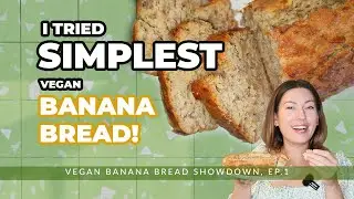 This BANANA BREAD is so easy to make! Testing recipes, vegan recipes showdown ep.1