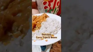 How to Cook Curry Tripe & Beans #cooking #trip&eacute; #currytime #islandflavors
