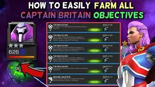 How To Easily Complete All Captain Britain Objectives | Top Tips | Marvel Contest of Champions