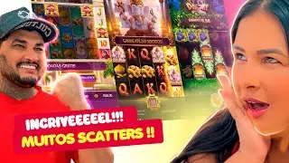 INCRIVEEEEL! O CASAL GREEN TESTARAM JUNGLE DELIGHT + 3 JOGOS e  FORRARAM BONUS em GIROS !