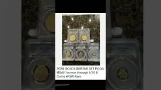 2020 GOLD LIBERTAD SET PCGS MS69 1 ounce through 1/20 5 Coins WOW Rare